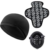 TAHJOS Fodera per Casco Moto Traspirante Assorbe Sudore con 1 Bandana Traspirante – Sottocasco Morbido e Leggero, Facile da Rimuovere e Installare – Copricasco Unisex per Uomo e Donna