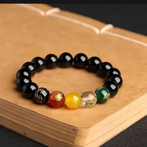 Pulsera Feng Shui Vermillion Stone 12mm para Hombre y Mujer miniatura 4