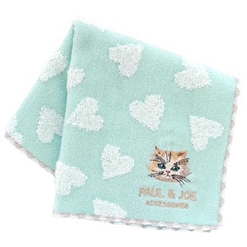 [PAUL&JOE ACCESSOIRES] ポール＆ジョー タオルハンカチ ジプシー刺繍 (グリーン) 婦人 レディース タオル ハンドタオル 約25cm 000287-0008-01