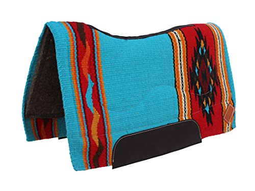 Horse Western Handwoven New Zealand Wool Contoured Felt Saddle Pad 39226