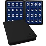TCGCARDIUM 1660+ Pockets Premium Card Binder - 16-Pocket Ringless Side-Loading Album, Trading Card Binder Zippered Holder for TCG/MTG/Sports Cards (Black)