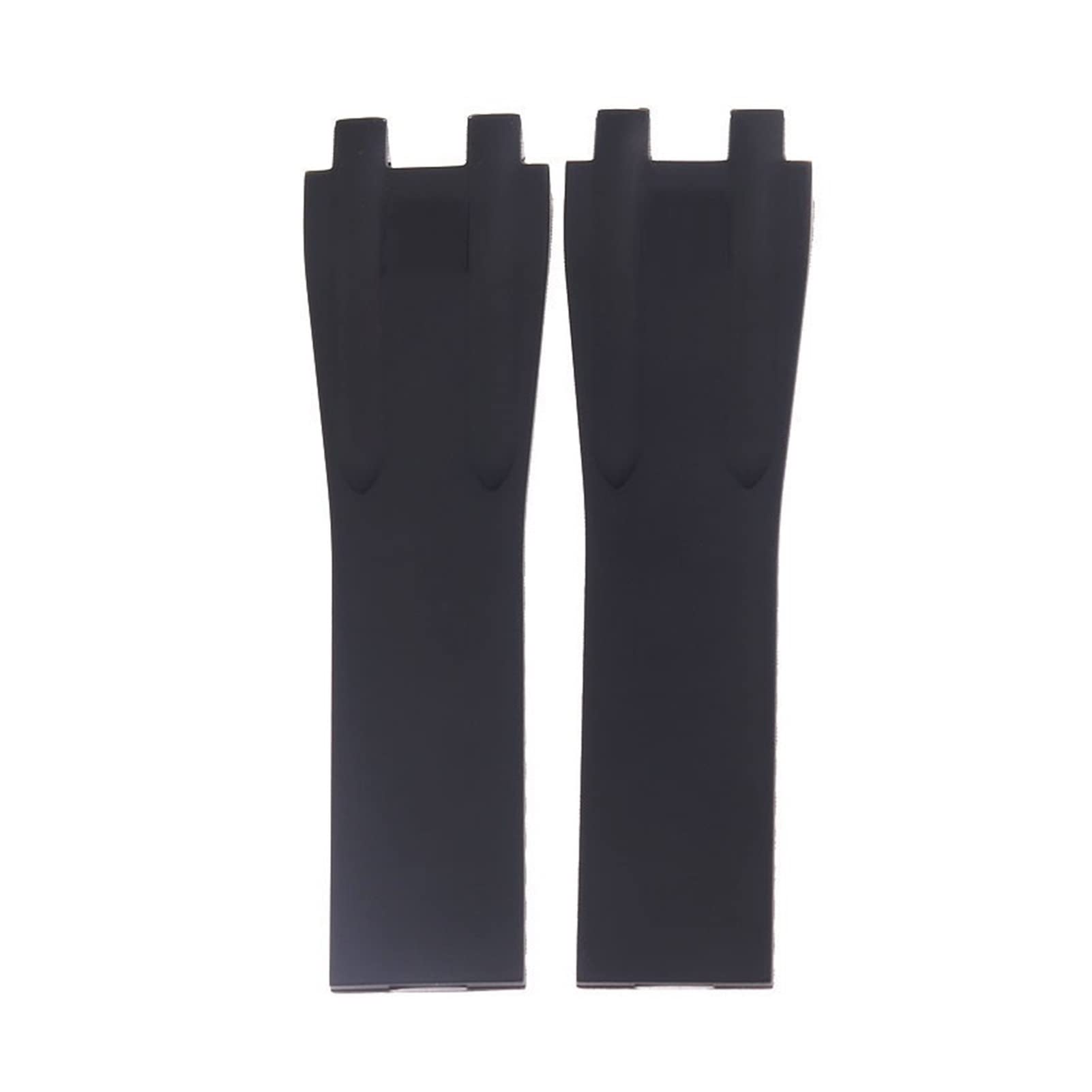 Cong Yi Cinturino da polso in gomma siliconica impermeabile blu marrone nero da 25 mm*12 mm con fibbia pieghevole