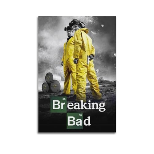 Zamm Poster sur toile Breaking Bad - Décoration murale - Décoration pour chambre à coucher - 30 x 45 cm - Style sans cadre