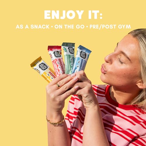 YuBi Peanut - 12er Pack - Proteinriegel - 99 Kalorien, proteinreich, ballaststoffreich, zuckerarm, gluten- und milchfrei - 420g