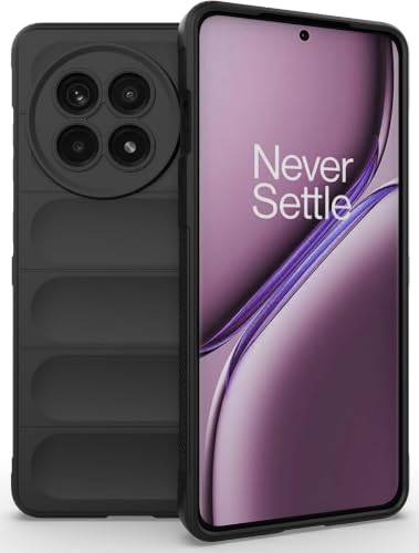 Image of ShieldTech AirGuard Series Back Cover Case for OnePlus 13 | Microfiber Lining | Airbag Cushion Drop Protection | Shockproof Silicone Back Cover Case | Anti Slip Grip - Black for OnePlus 13