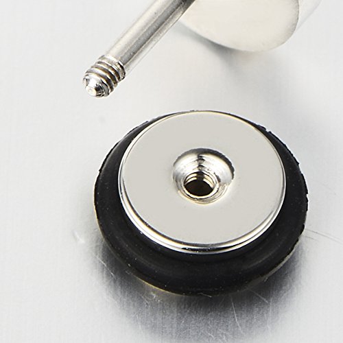 Mens Women Skull Chain Stud Earrings Drop Dangle, Stainless Steel, Screw Back, 2 Pcs4