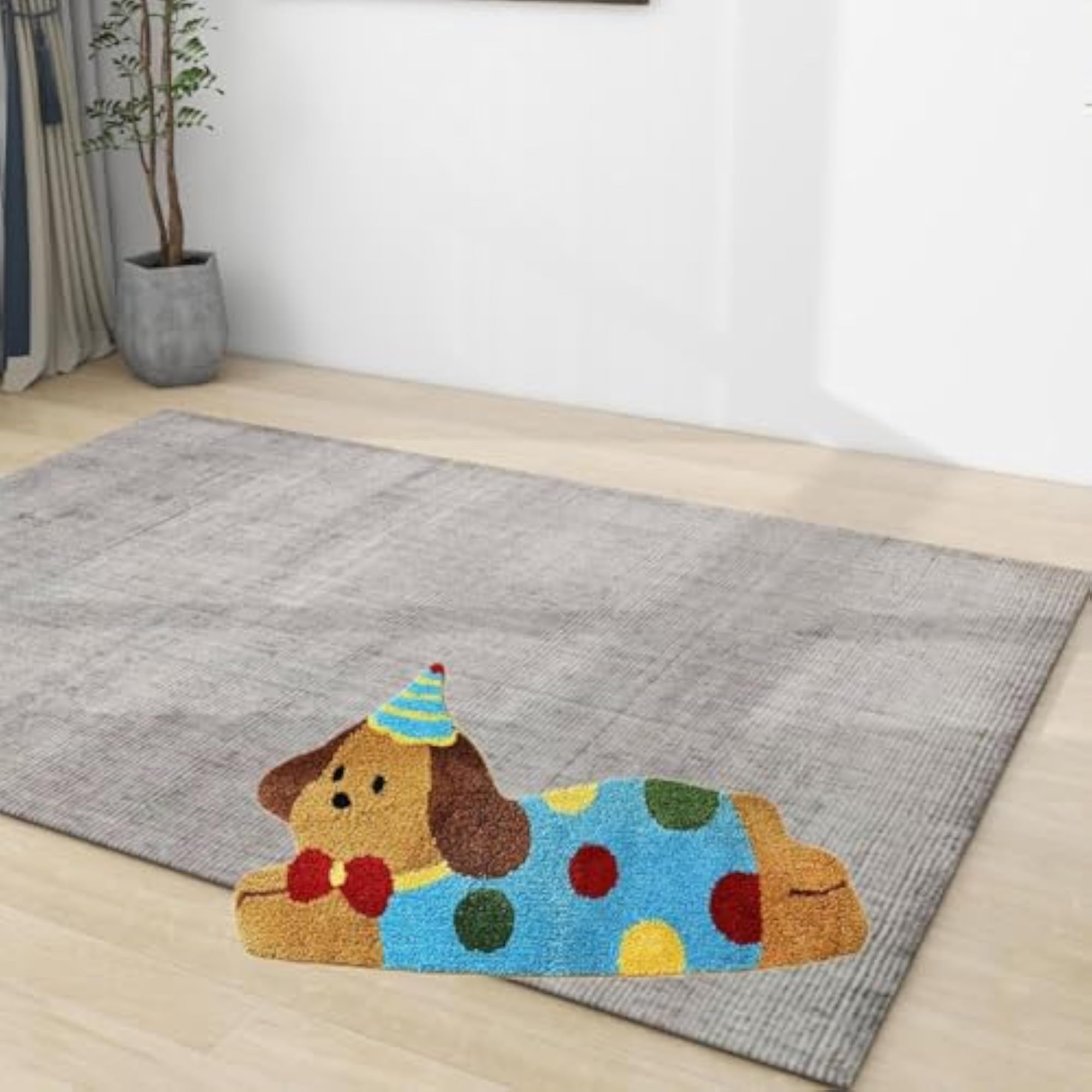 Soft Irregular Area Rug for Playroom 60x120cm