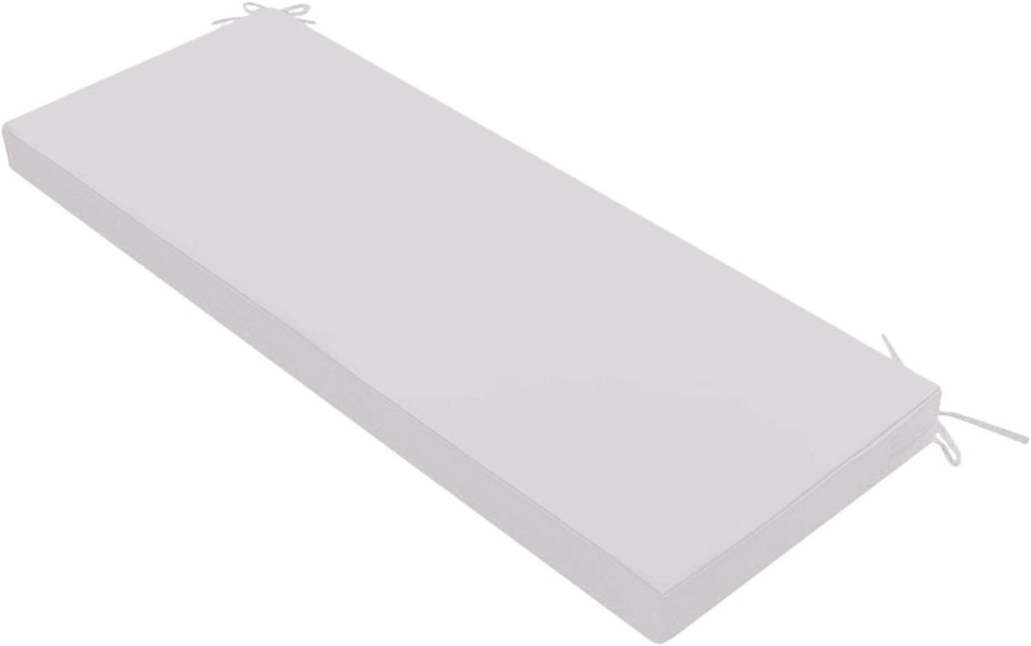 Outdoor Bench Cushion,Waterproof Patio Furniture Cushions, Thick Anti-Slip Bench seat Pads,Adjustable Straps and Handle,Suitable Garden Swing Porch.(51 * 18 * 2In, Light Gray)