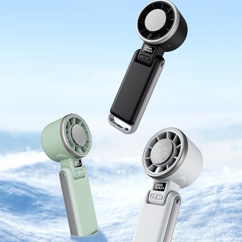 Ventilateur rechargeable portable pliable contre la chaleur en format de poche