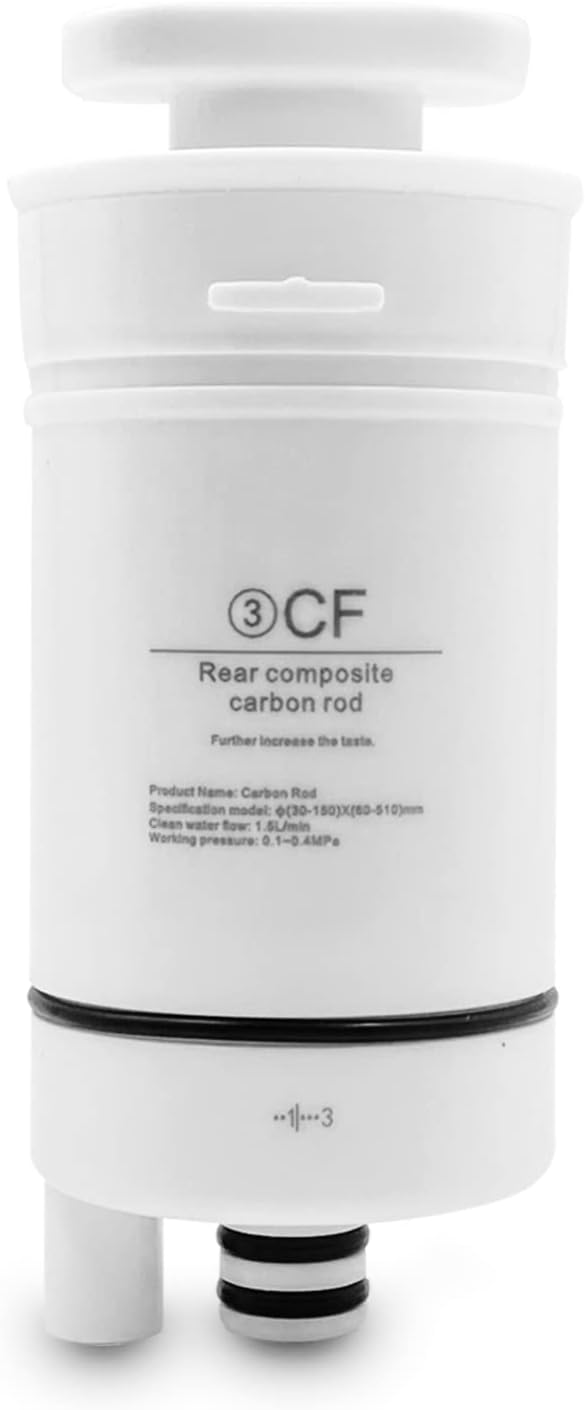 Templeton Reverse Osmosis Tabletop Water Dispenser Replacement CF Filter 3, Rear Carbon Rod, TH-ROF3