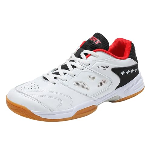 Badmintonschuhe,Squashschuhe,Volleyballschuhe Atmungsaktiv Tischtennis Schuhe Herren rutschfest Hallenschuhe Leichtes Badminton Schuhe Herren Damen FüR Fitnessstudio Badminton Volleyball