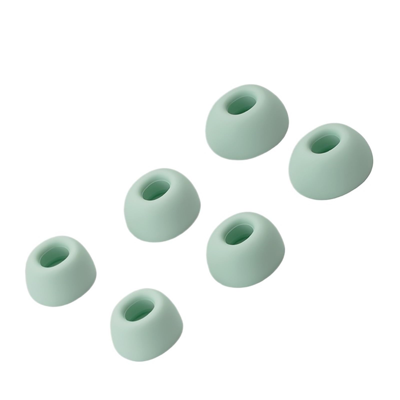 Lot de 15 paires d'embouts en silicone pour écouteurs sans fil Vert Taille L
