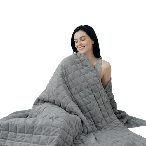 Smart Queen Weighted Blanket for Adults (King 25lbs)