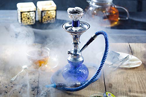 Shisha Set Shisha Zubehör Schläuch Mit Mundstück Hookah Komplett Extra Viel Glas-Bowl Kohlen Wasserpfeife Stylisch… – Bild 3