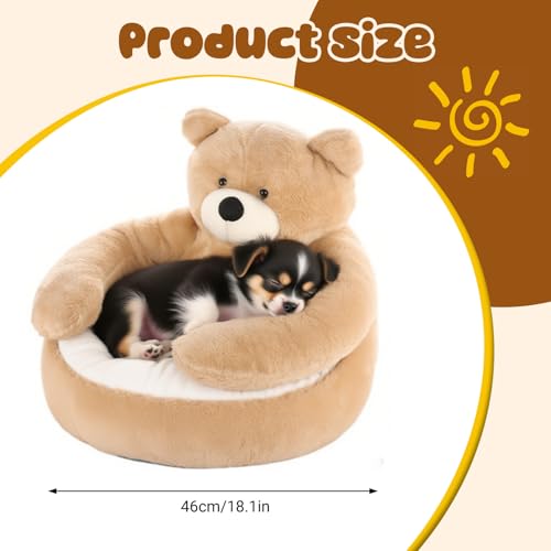 Lit pour petit chien lavable en machine avec base antidérapante - 4