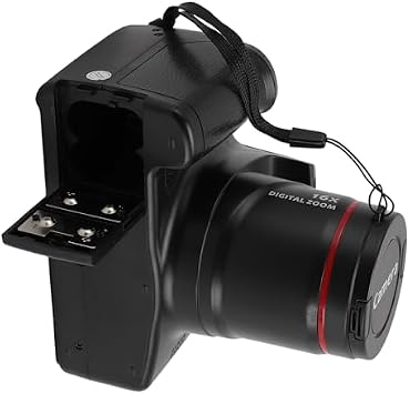 Digital Camera, 16MP 1080P DSLR Camera for Photo & Video, 16x Digital Zoom, 180° Flip Screen, Multi-Axis Stabilization, Compact Vlog Camera for Travel Gift