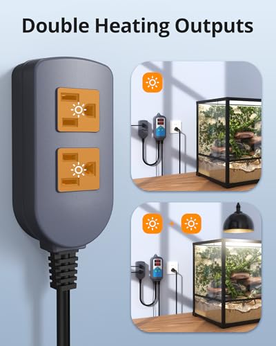 Inkbird 2025 Updated ITC-306T Pre-Wired Electronic Heating Thermostat Temperature Controller, 24 Hours Digital Day & Night Cycle Timer Controller for Seed Germination Reptiles Hatching - Thumbnail 6