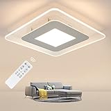 Anten Firefly 20W LED Deckenleuchte mit Fernbedienung | Dimmbar Deckenlampe und Farbtemperatur Stufenlos Einstellbar 3000-6500k | Weiß | 30x30cm | Deckenleuchte Für Wohnzimmer, Schlafzimmer, Küche