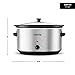 Gourmia PC850 Slow Cooker - Oval - Auto Mode - Cool Touch Handles - 8.5 Qt - 380W - Stainless Steel