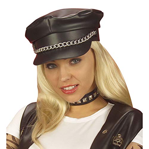 W WIDMANN MILANO Party Fashion 7101C - Halsband mit Nieten, Druckknopfverschluss, Punk, Rocker, Biker, Kostüm, Accessoire, Karneval, Mottoparty