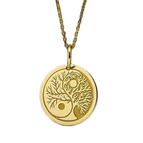 Collier Arbre de Vie LK_PNDN_1712 en argent plaqué or et chaîne 45,7cm