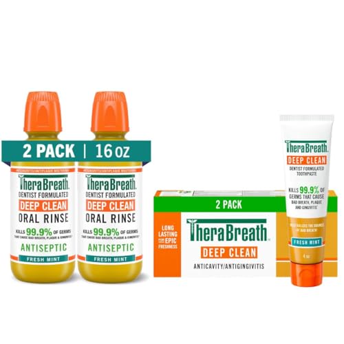 TheraBreath Deep Clean Toothpaste & Mouthwash 2-Pack