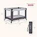 Dream On Me Nest Portable Playard , Award-Winning Lightweight Travel Playpen for Baby. Quick Fold, Mesh Sides, Foldable Mattress Pad, No-Tool Assembly, Meets ASTM/CPSC Standards -Grey