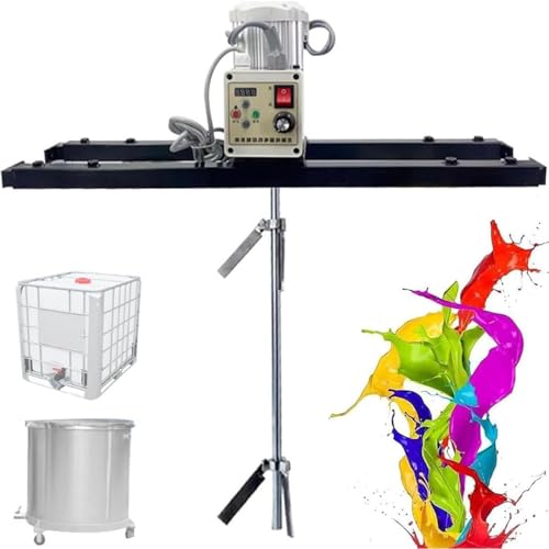 RETRIN 2100W IBC Tote Mixer Electric Tank Agitator,1000L Industrial Stirrer,32NM High Torque,Digital Display Speed Control (200-3000 RPM),Reversible,for Paint,Ink & Viscous Liquid Mixing StyleA