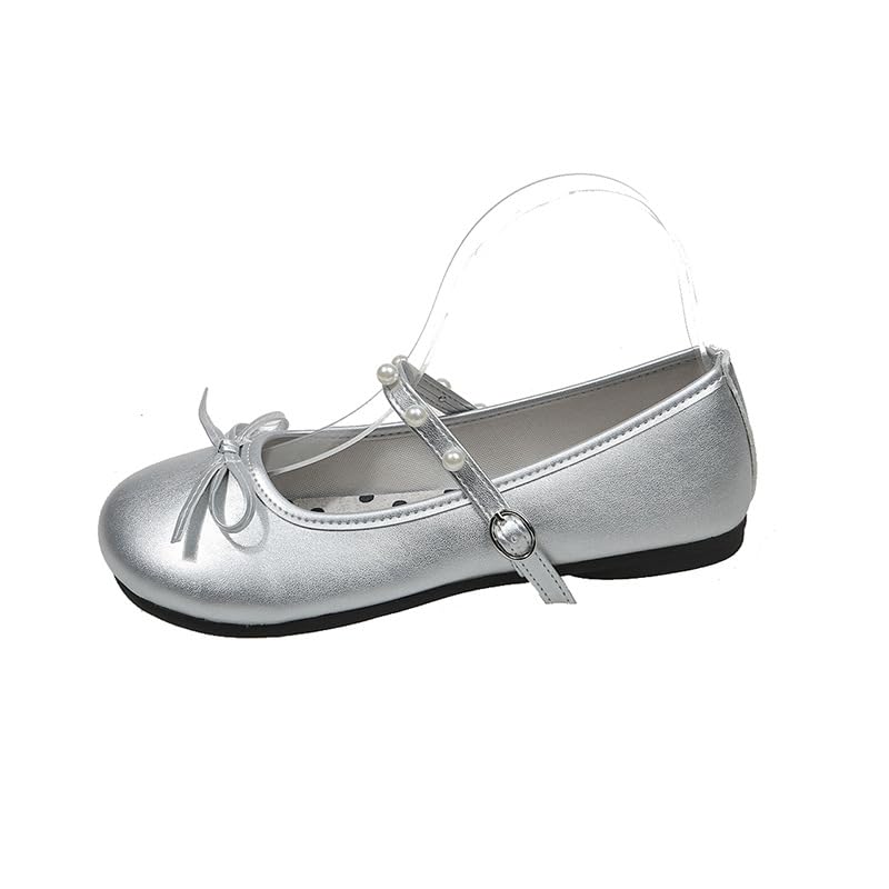 Round Head Small Fragrant Wind Shallow Mouth Flat Sole Shoes Women's 2025 New Skirt Pearl Mary Jane Women's Shoes Wholesale