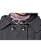 Tanming Women's Warm Double Breasted Wool Pea Coat Trench Coat Jacket with Hood (Grey-S)
