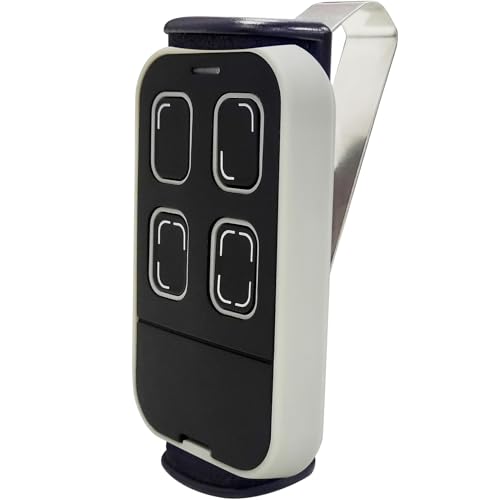 Universal Garage Door Remote Universal Gate Remote Control Cloning Homelink Programmable Learning 4-Button Multi Frequency 280MHZ-868MHZ (Grey)