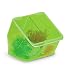 Heathrow Scientific HS23411 Dual Compartment Dispensing Bin, Neon Green