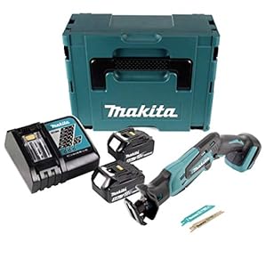 Makita DJR 183 RTJ Akku Reciprosäge 18V + 2x Akku 5, 0Ah + Ladegerät + Makpac