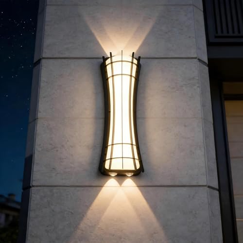 LED extérieur applique murale moderne noire étanche IP65 eclairage mural terrasse