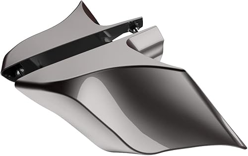 Miniatura 214 de Advanblack Barracuda - Cubiertas laterales estiradas plateadas (brillantes), paneles extendidos para Harley Touring Street Glide Road Glide Electra