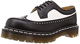 [ドクターマーチン] Dr.Martens 3989 BROGUE SHOE BEX 34 F WT 10458001 ブローグ シューズ 5ホール ウイングチップ 黒/白 厚底 (UK9/28cm)