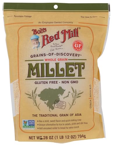 Bob's Red Mill Whole Grain Millet, 28oz (Pack of 1) - Whole Grain, Vegan, Kosher