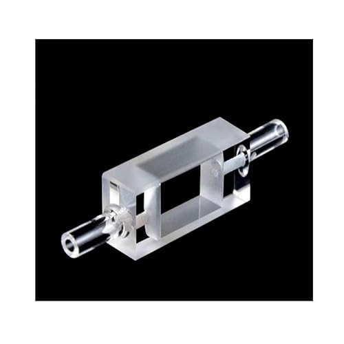 1pcs 5mm 650ul Quartz Cuvette Cell Fluorescence Flow Cuvette With Glass Tube Two Way Light
