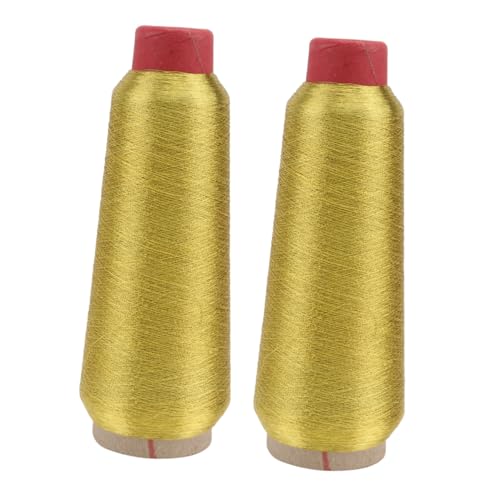 Angoily DIY Craft Sewing Kit 2 Rolls Reflective Glitter Thread Embroidery Thread Storage Winding Board for Machine Embroidery