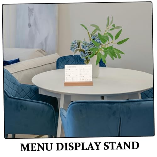 Porte-affiche acrylique stable pour affichage double face sur comptoir - 3