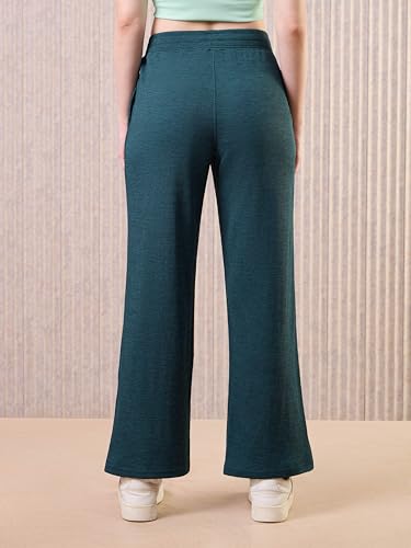 Image of TECHNOSPORT Women's Relaxed Fit Mid Rise Track Pant