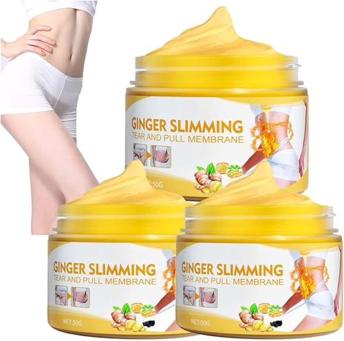 Crema Reafirmante y Tonificante para el Abdomen, Crema de Jengibre para Sudar, Reafirmante, Elevadora y Moldeadora, Hidratante para Muslos, Abdomen y Glúteos