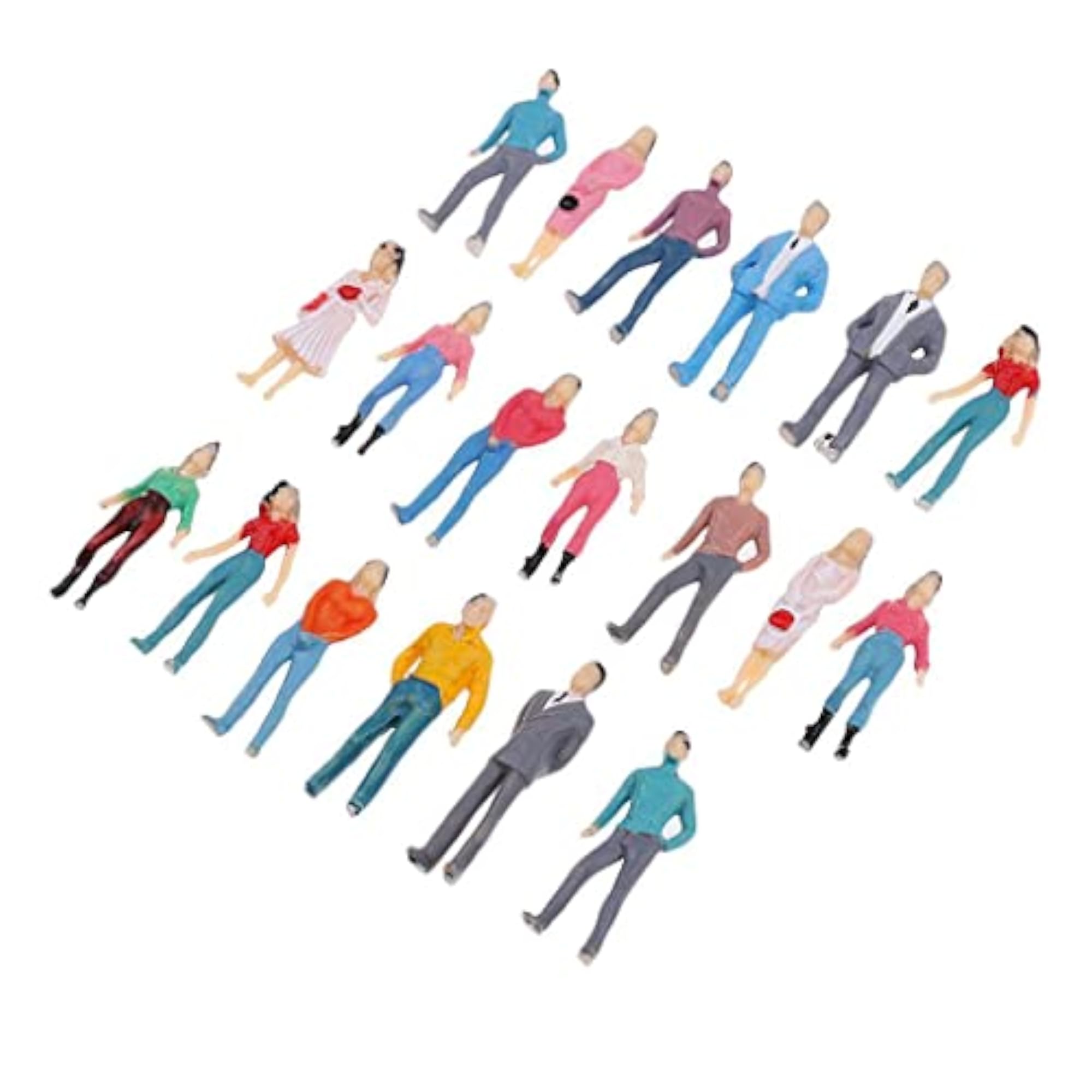 HO Scale Painted People Figure Model for Street Landscape