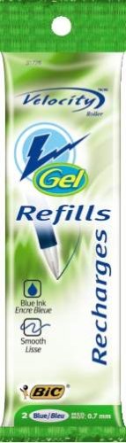 BIC Velocity Gel Pen Refill, Blue, 24 Pens