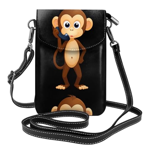 Pochette téléphone femme contre les rayures, mini sac en cuir à motif original