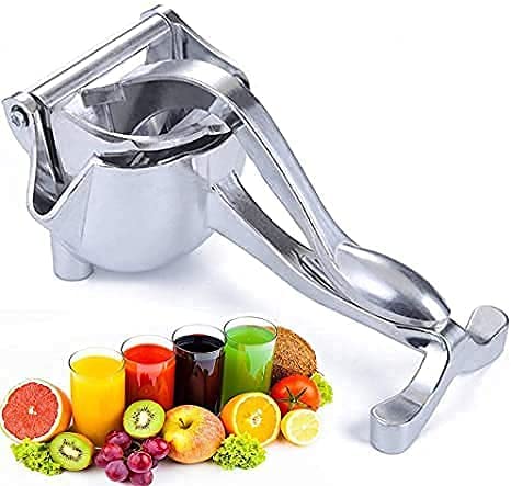 KIRMIT Aluminum Hand Manual Juicer, Fruit Juice Squeezer, Detachable Heavy Duty Citrus Squeezer Extractor Tool for Orange, Pomegranates, Lime, Grapefruit Presser Juicer Machine