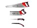 Produktbild WALTER Sägen Set 4-tlg., Handsäge 508 mm, Rückensäge 300 mm, Stichsäge 150 mm, klappbare Universalsäge mit 18 cm Klingenlänge, ergonomischer Handgriff, universell einsetzbar, inkl. Ersatz-Sägeblatt