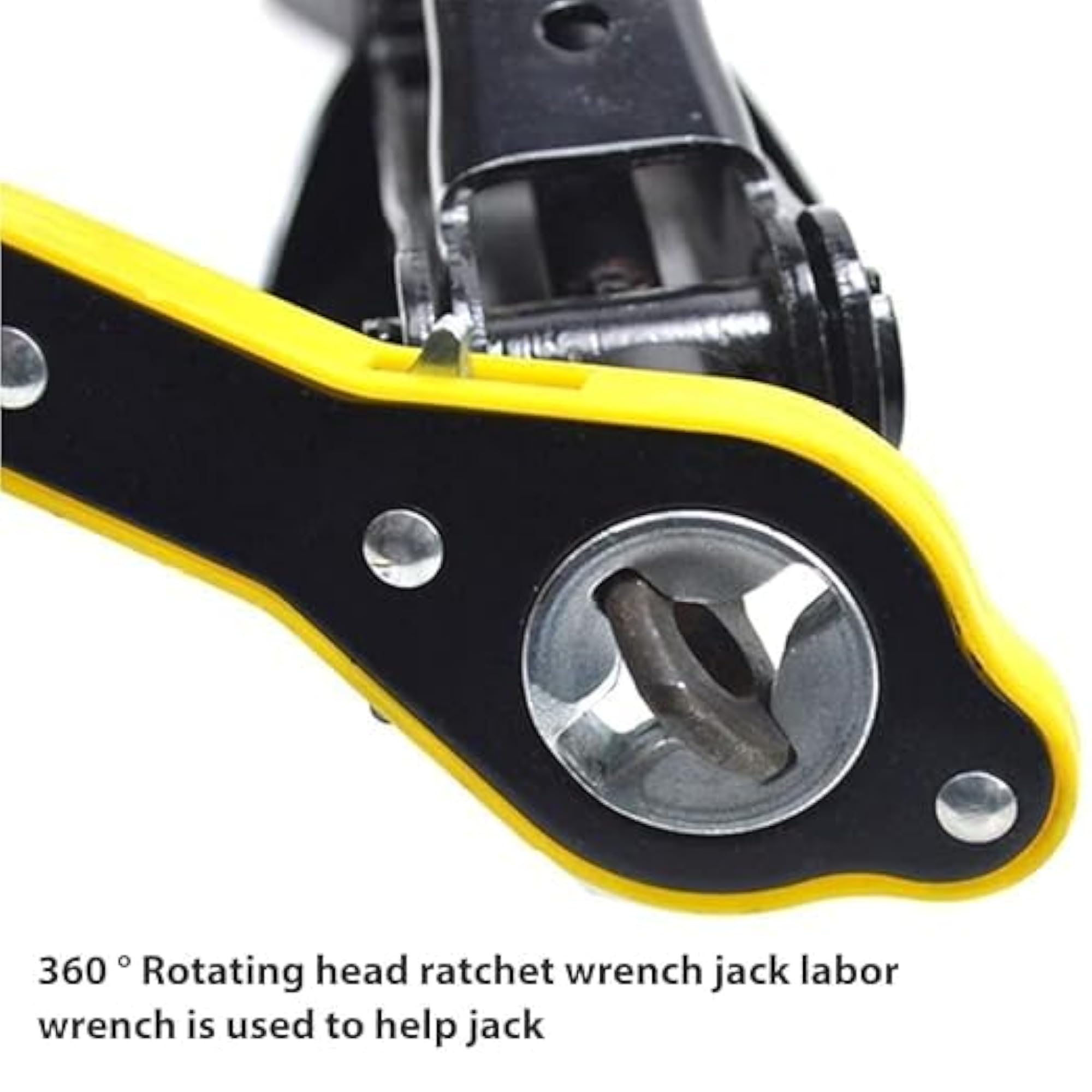 Labor-Saving Ratchet Wrench for Car Jack, Long Handle Tool