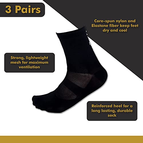 Image of Tommaso Classic Breathable Cycling Socks for Men & Women - Quarter Ankle Compression, Anti-Blister Support