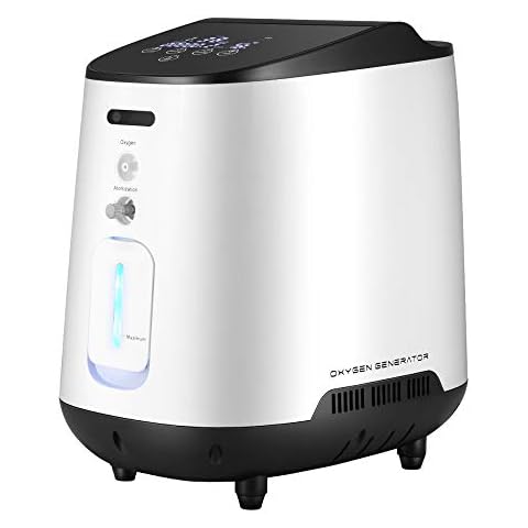 Household Oxygen Generator 1-7L Continuous&Adjusatble Oxygen Concentrator Machine for Home use with Complete Accessories Cover